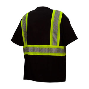Uniforme de Trabajo de Poliéster de Alta Visibilidad OEM, Transpirable, de Secado Rápido, con Cinta Reflectante Plateada FR, Camiseta Polo de Seguridad Vial Clase 2 - Product Image 2