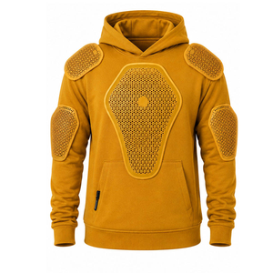 Sudadera Protectora Amarilla con Protecciones en Hombros y Codos para Hombre, Ropa de Motociclismo, Manga Larga, Diseño Transpirable - Product Image 5