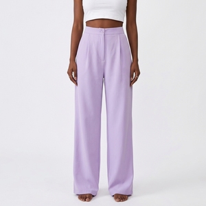 Wholesale <b>Womens</b> Sweatpants High Waist Cotton <b>Joggers</b> Baggy Relaxed Fit Private Label Clothing - Product Image 1