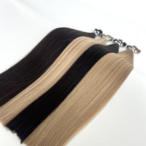 Extensions de cheveux naturels Nano Ring, lisses et soyeuses, double épaisseur, cheveux vierges pour salon, longueurs 16, 18, 20, 22, 24 pouces - Product Image 4