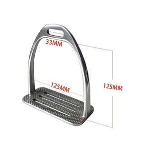 Estribos de aluminio para caballo, estribos ligeros para montar a caballo, estribos profesionales de alta calidad pulidos, OEM. - Product Image 5