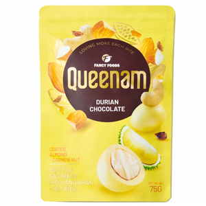 Envío Rápido de Pedidos al por Mayor, Exportación, Suministro OEM/ODM, Chocolate Dragee HALAL 75G, Bocadillo de Nueces de Almendra y Anacardo Cubiertas de Chocolate de Durián - Product Image 1