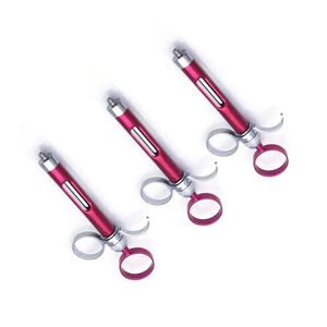 Seringues dentaires aspirantes bleues avec poignée annulaire 2.5, 1.8ml/2.2ml, en acier inoxydable/laiton, instrument chirurgical dentaire - Product Image 5