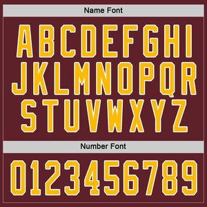 Professional Maroon and Yellow Sublimated Ice Hockey Jersey 100% Polyester Cotton Durable Outdoor Sports Wear - Product Image 4