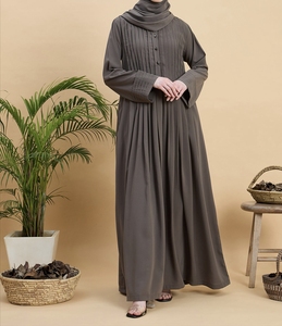 Nouvelle Abaya Traditionnelle Islamique Noire Magnifique pour Femme, Style Saoudien, en Polyester Respirant, Longueur Cheville, Collection Printemps 2026, Dubaï - Product Image 3