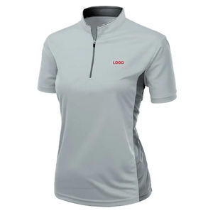 Chemise de sport de golf unisexe pour femme, coupe ajustée, à manches courtes, en polyester respirant et à séchage rapide, écologique, avec logo personnalisé, OEM - Product Image 3