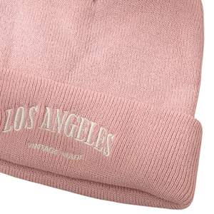 Gorro de punto elástico con logotipo personalizado OEM, tejido jacquard, de algodón, con puño, diseño de calavera, gorro tipo beanie, cálido, sublimado, con lazos de frutas. - Product Image 5