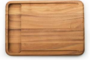 Tabla de Cortar de Madera de Acacia Natural, Tabla de Cortar de Madera Resistente, Tabla de Madera Dura para Servir Alimentos, para Uso en la Cocina, para Venta al por Mayor - Product Image 3