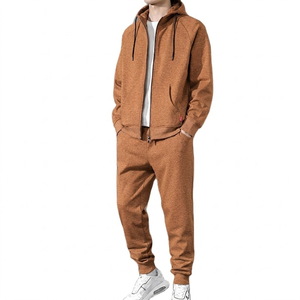 Custom Mens Grey Casual Tracksuit Set Hoodie Jogger Sportswear 2 in 1 Breathable Training Running Gym Suit Wholesale - Product Image 4