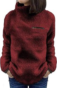 Custom <b>Women's</b> Sherpa <b>Fleece</b> Hoodie Warm <b>Teddy</b> Pullover Winter Sweatshirt Ladies Plush Sherpa Hoodie Soft Fuzzy <b>Fleece</b> Winter Pu - Product Image 2