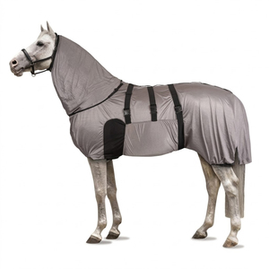 Manta para Caballo, Impermeable y Cortavientos, Transpirable, con Cobertura Completa para Cuello y Cola - Product Image 1