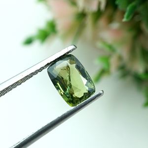 Saphir naturel vert bleu turquoise, taille coussin, 7x5x3 MM, 1,14 carat, pierre non montée - Product Image 5