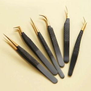 Pinzas Profesionales de Acero Inoxidable para Pestañas – Herramienta de Precisión para Extensiones de Pestañas y Salones de Belleza - Product Image 2