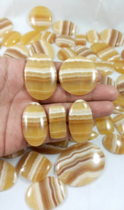Fabricant professionnel de pierres précieuses, calcite jaune, pierres naturelles en vrac, cabochons facettés, vente en gros, export en vrac, Inde - Product Image 5