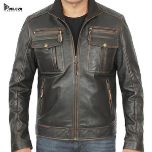 Chaqueta Acolchada de Cuero Genuino Ecológico para Hombre, Estilo Urbano, Directo de Fábrica, Invierno, EE. UU. - Product Image 3