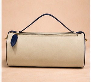 Sac à main cylindrique en cuir véritable de qualité supérieure pour femme, style vintage, avec fermeture éclair, sac à bandoulière de luxe, sac à main de mode, vente en gros OEM ODM - Product Image 1
