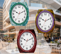 Jam Dinding Modern Mewah Bentuk Persegi Panjang untuk Rumah Kantor Hotel Bar Dekorasi Bergaya Kualitas Bagus Harga Terjangkau Laris Manis Hadiah Promosi Desain Dial