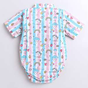 ชุดกิโมโนลายพิมพ์ลายทางลายยูนิคอร์นสีชมพู - Product Image 4