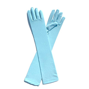 Gants extensibles en soie de lait pour fêtes, spectacles et danse - Product Image 6