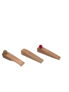 Acacia Wood Door <b>Stops</b> Large Non-Skid <b>Rubber</b> Wedges for Bottom of Door - Product Image 5