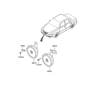 Nouvelles pièces et accessoires automobiles et camionnettes Accent 966201J900 - Product Image 1