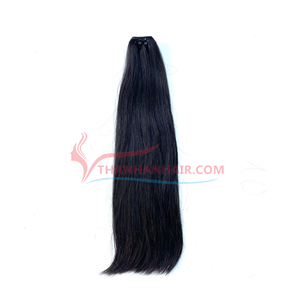 Vente en gros d'extensions de cheveux à trame droite naturelle noire vietnamienne 100% de haute qualité Super brillante soyeuse grande en stock - Product Image 5