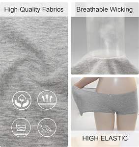 Braguitas tipo bóxer para mujer, de algodón elástico, suaves y cómodas, de cobertura completa, tiro medio, ligeras, ecológicas, con bordado. - Product Image 3