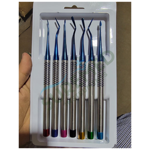 Juego de Elevadores Luxadores PDL Dentales, 7 Piezas, Elevadores de Ligamento Periodontal, Kit Quirúrgico de Acero Inoxidable, Juego de Elevadores PDL Dentales - Product Image 1