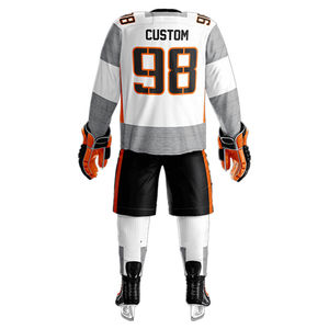 Uniforme de hockey sobre hielo cómodo y personalizado, en stock, 100% poliéster. - Product Image 4