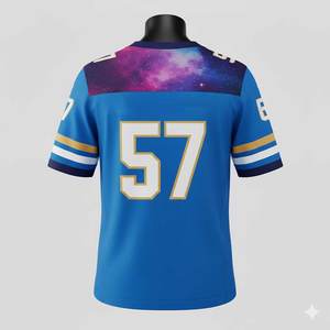 Uniforme Deportivo Unisex de Fútbol Americano, Jersey Personalizado por Sublimación, Manga Corta, Transpirable, Antiarrugas, Calidad Premium, Gran Venta - Product Image 3