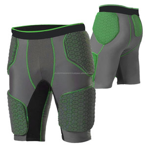 Shorts de football pour hommes de qualité supérieure, respirants, avec protection rembourrée, tissu en maille, taille élastique, vêtements de sport - Product Image 4