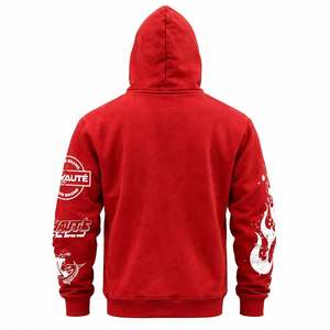 High Demanded Fashionable Unisex Fleece Hoodie Dark <b>Skull</b> Graphic Print Loose Streetwear Pullover Winter Heavyweight Hoodie - Product Image 5