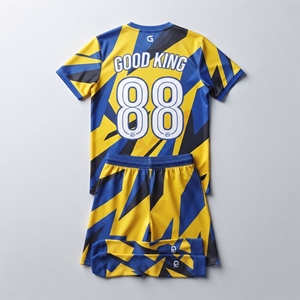 Ensemble de maillots et shorts de football personnalisés pour hommes, uniforme de football par sublimation, vêtements de sport, kit d'équipe, fabricant OEM, Good King Sport Impex Pro - Product Image 3