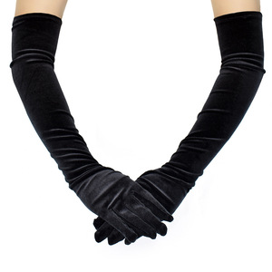 Guantes Largos de Terciopelo para Mujer, Ecológicos, Cálidos para Invierno, de Felpa, Retro, Formales, para Fiestas y Vestidos de Noche - Product Image 2