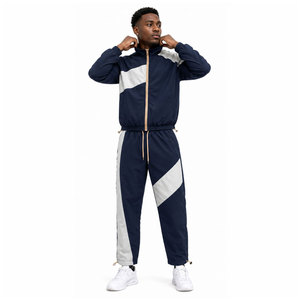 Trending Heavyweight Eco-Friendly Windbreaker Tracksuit Custom Logo Sublimation Printing Regular Two Piece Jacket <b>Trouser</b> Set - Product Image 5