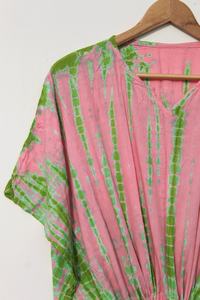 Nueva llegada RAYON kaftan mano corbata teñida caftán Kaftan Maxi vestido ropa de vacaciones Kimono bata de talla grande ropa caftanes para mujeres - Product Image 6