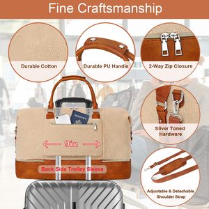 Bolsa de Viaje de Cuero Vacuno Estilo Personalizado con Cierre de Cremallera, Ecológica y de Gran Capacidad - Product Image 5