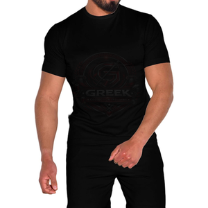 T-shirts personnalisés pour hommes en mélange de coton premium, col ras du cou, manches courtes, coupe décontractée oversize, séchage rapide, respirant, marque privée - Product Image 1