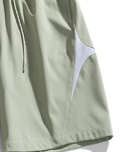 Men's Solid Board Shorts Polyester/Cotton Digital Printed Breathable Quick Dry Elastic Waist Casual Swim Trunks Mid Rise - Product Image 5