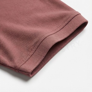 Polo à manches courtes pour homme, couleur unie, coton piqué, respirant, coupe classique, logo sur le devant - Product Image 6