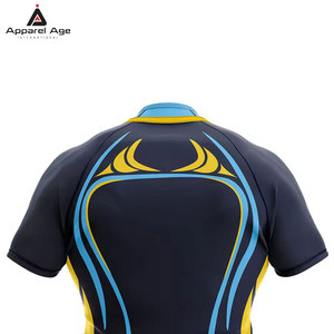เสื้อรักบี้รุ่นใหม่ล่าสุด ดีไซน์ทันสมัย ระบายอากาศได้ดี สวมใส่สบาย รับผลิตตามสั่ง สีสันปรับแต่งได้ บริการ OEM - Product Image 6