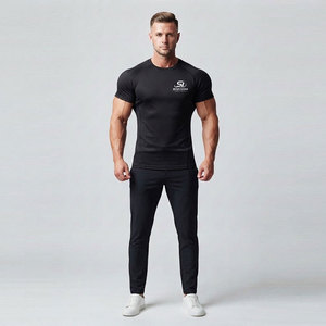 Chemises de sport pour hommes - 100% coton, légères, écologiques, séchage rapide, couleur unie, couleurs et designs personnalisables - Product Image 3
