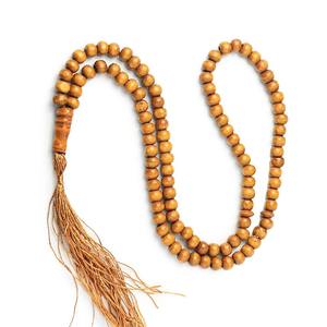 Tasbih en bois naturel, écologique, poli, fait main, pour la prière quotidienne des musulmans, Dhikr, Zikr, méditation - Product Image 5