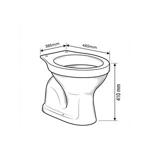 Inodoro de Cerámica Empotrado de Una Pieza con Tanque Oculto para Baño de Villa, Diseño Moderno - Product Image 4