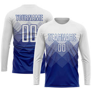 ชุดเสื้อฟุตบอล Pixel Gradient แบบกำหนดเอง ชุดฟุตบอลโพลีเอสเตอร์ 100% ชุดทีม ระบายเหงื่อได้ดี แห้งเร็ว รับผลิตจำนวนมากแบบ OEM - Product Image 5