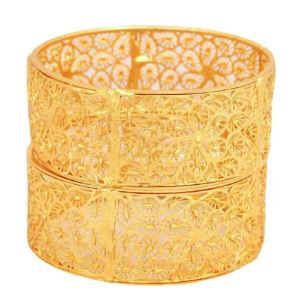 Gold Plated Copper Designer Bangles Set <b>Women's</b> Vintage <b>Crystal</b> Rhinestone <b>Bracelets</b> Wedding Jewelry Fashion Bangle Claw Setting - Product Image 3