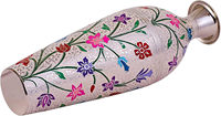 Vase à fleurs en laiton gaufré style vintage moderne, artisanat unique, décoratif, fait main, durable, écologique, pour coin de table de salon
