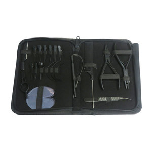 Complete <b>Clip</b>-<b>in</b> <b>Hair</b> <b>Extensions</b> Tools & Accessories Kit with 100% Human <b>Hair</b> for Professional Salons and Home Styling - Product Image 2