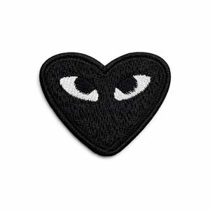 12 couleurs de patchs thermocollants 3D en tissu, accessoires de vêtements DIY, appliques brodées étoile, œil, cœur, motifs de dessins animés brodés - Product Image 1