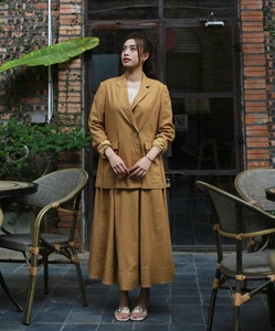 เสื้อแจ็กเก็ตผ้าฝ้ายถักลายสก็อตติดกระดุมหน้ากระเป๋าด้านข้างสำหรับผู้หญิงเนื้อผ้าบางสำหรับฤดูใบไม้ผลิฤดูใบไม้ร่วงฤดูหนาว - Product Image 6